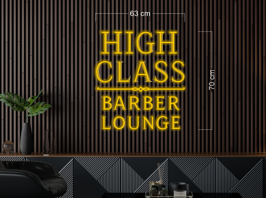 HIGH CLASS BARBER LOUNGE | Led Neon Sign