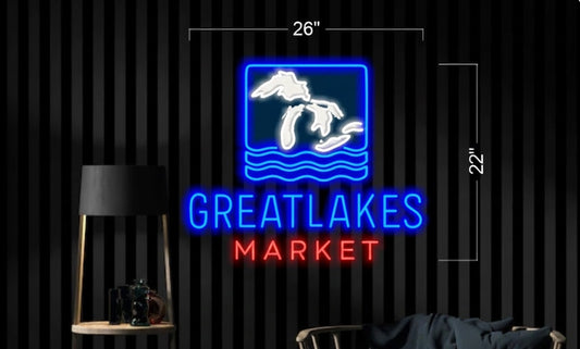 GREATLAKES MARKET | LED Neon Sign