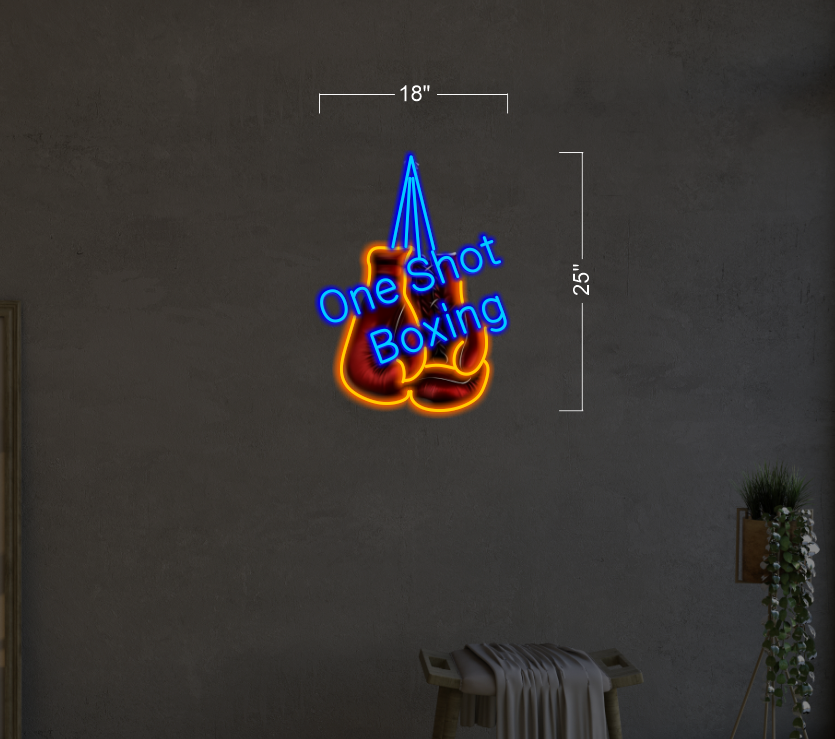 One Shot Boxing | Led Neon Sign