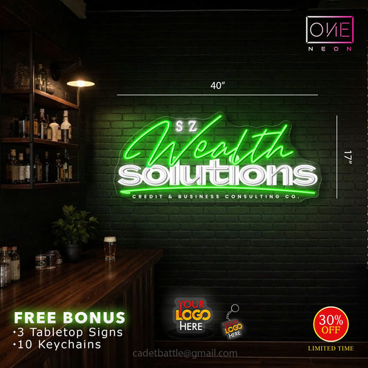 S Z Wealth Solutions | Led Neon Sign