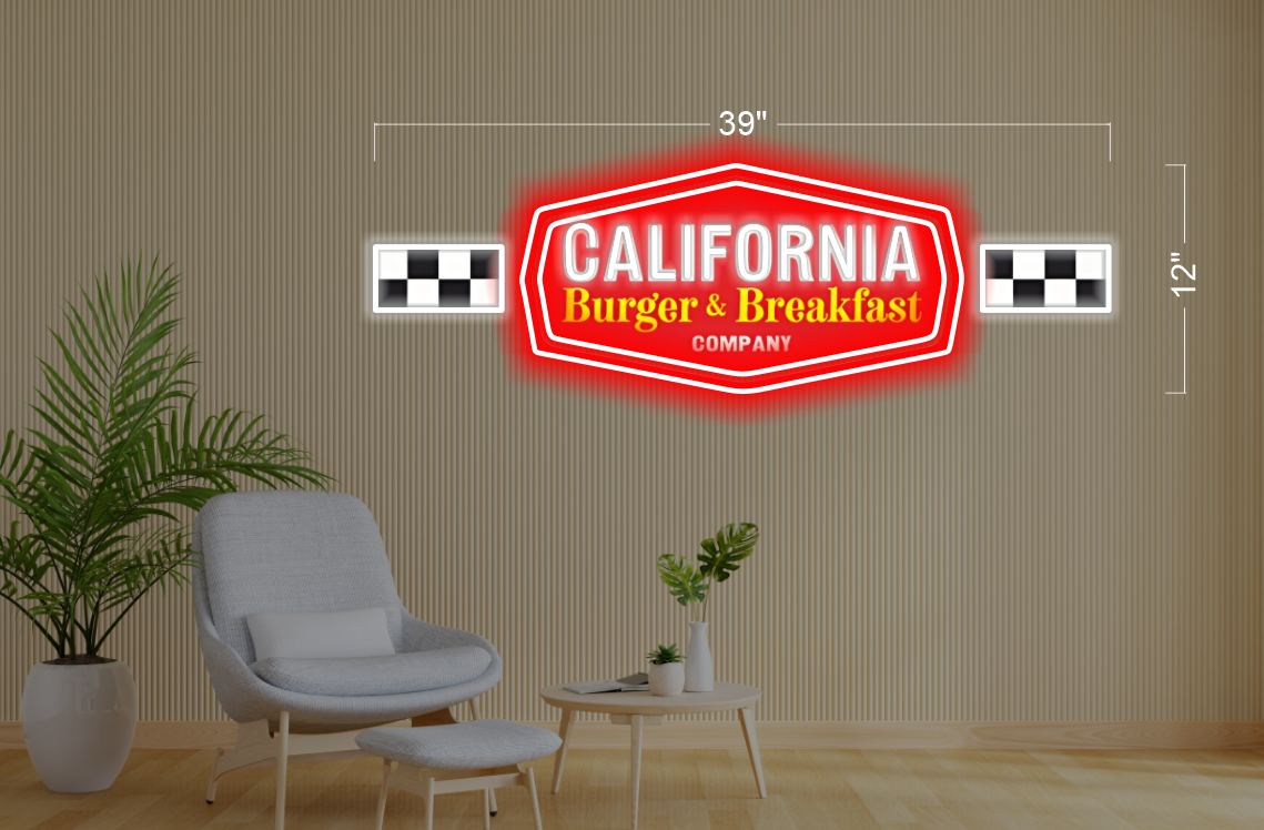 California Burger & Breakfast Company | Led Neon Sign