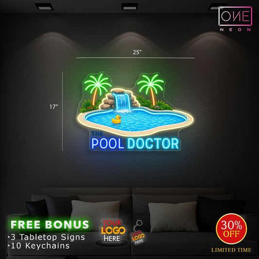 The Pool Doctor | Led Neon Sign