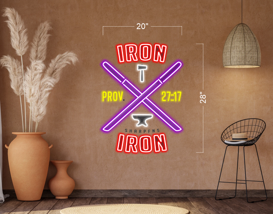 IRON LOGO | LED Neon Sign