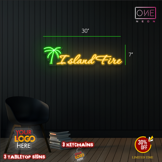 Island Fire | Led Neon Sign