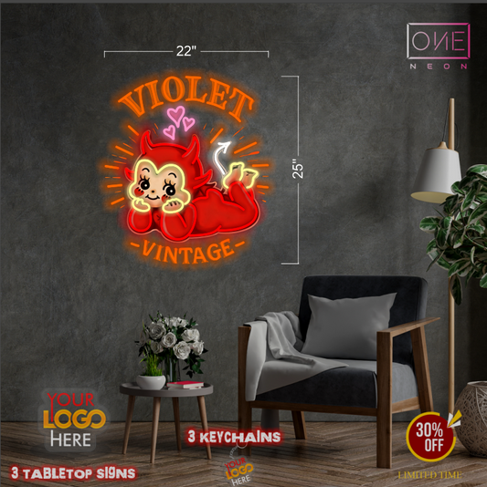 Violet Vintage | Led Neon Sign