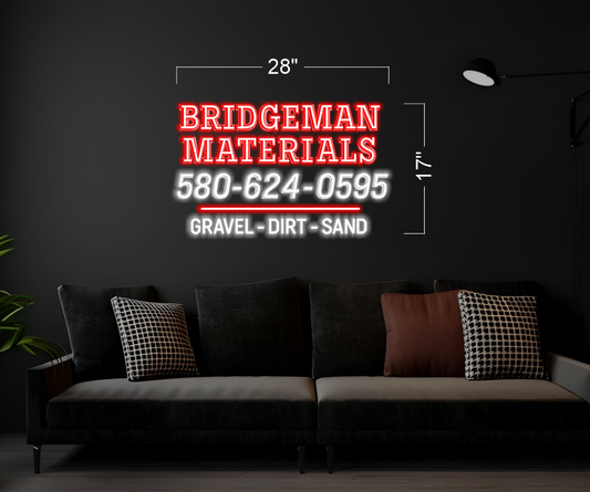 Bridgeman materials| Led Neon Sign