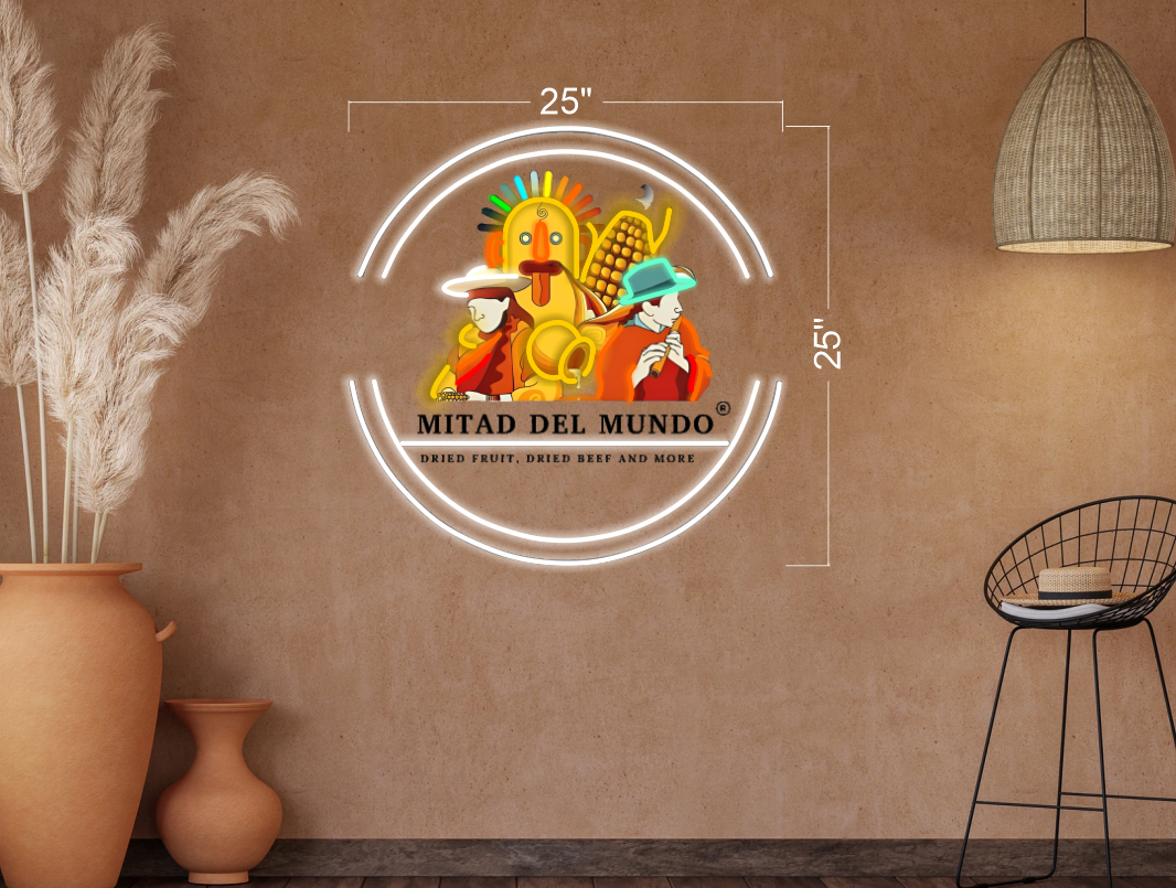Mitad DE Mundo Dried Fruit, Dried Beef and more | LED Neon Sign