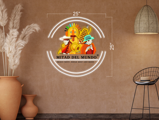 Mitad DE Mundo Dried Fruit, Dried Beef and more | LED Neon Sign