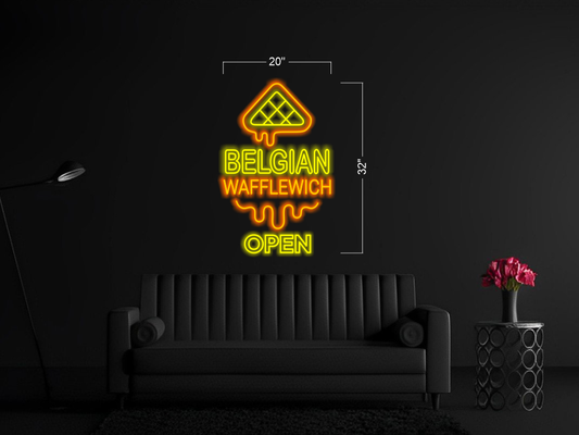 BELGIAN WAFFLEWICH | Led Neon Sign