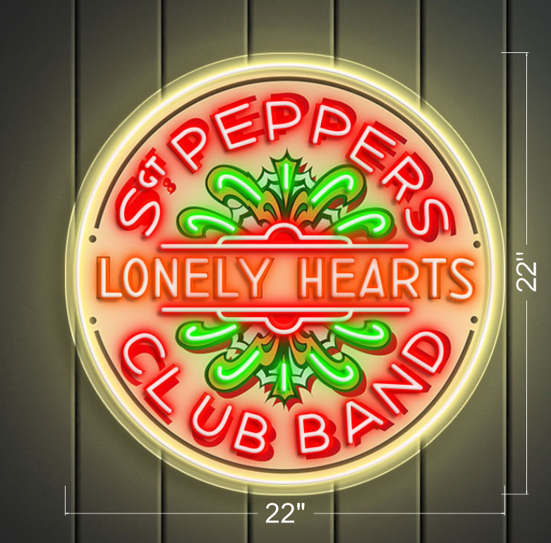 Sgt PEPPERS CLUB BAND  | Led Neon Sign