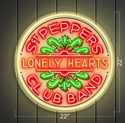 Sgt PEPPERS CLUB BAND  | Led Neon Sign