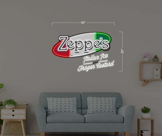 Zeppe's Italian Ice (express shipping) | Led Neon Sign