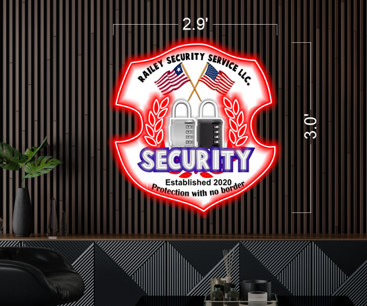 Railey Security Service | LED Neon Sign