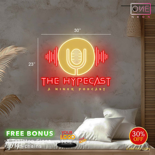 THE HYPECAST A NINER PODCAST| Led Neon Sign