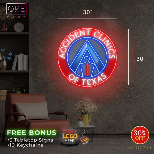 ACCIDENT CLINICS OF TEXAS| Led Neon Sign