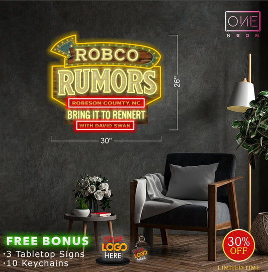 ROBCO RUMORS | Led Neon Sign