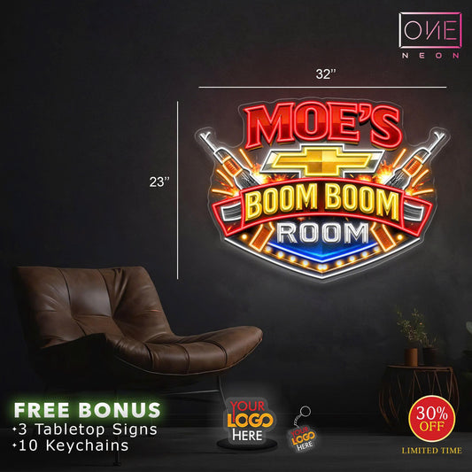 Moe's Boom Boom Room | Led Neon Sign