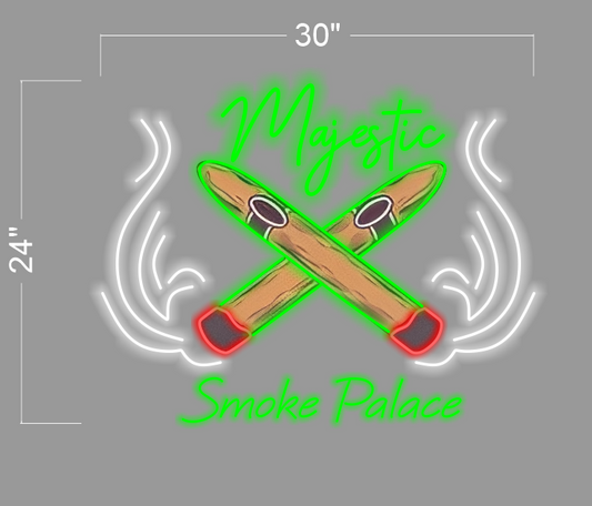 Majestic Smoke Palace | LED Neon Sign