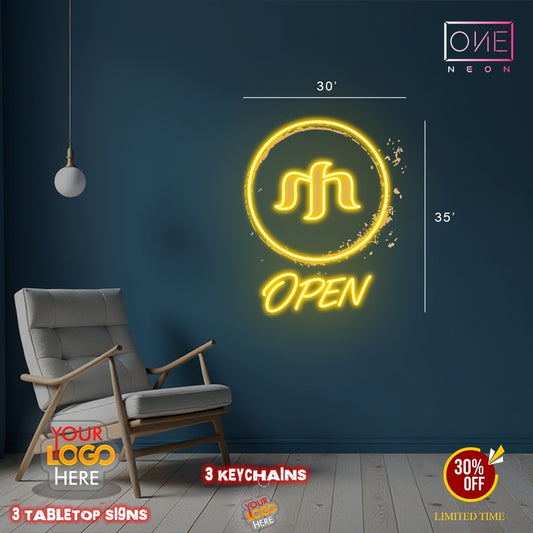 OPEN logo | LED Neon Sign