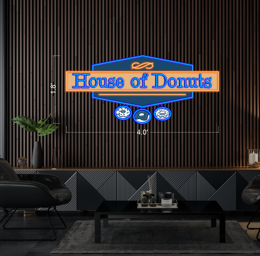 HOUSE OF DONUTS | LED Neon Sign