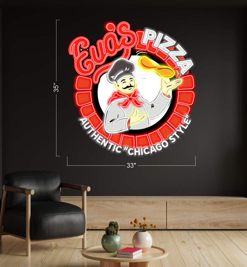 EVA's pizza authentic Chicago style  | LED Neon Sign