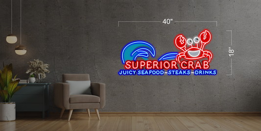 SUPERIOR CRAB | LED Neon Sign