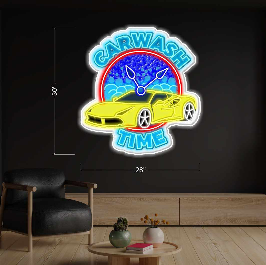 CARWASH TIME | LED Neon Sign