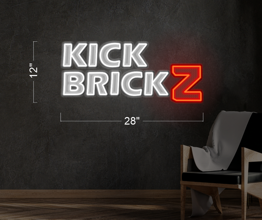 KICK BRICK Z | LED Neon Sign