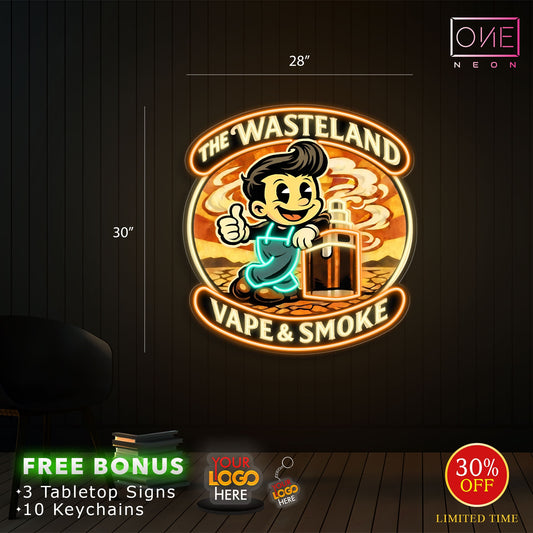 THE WASTELAND VAPE & SMOKE | Led Neon Sign