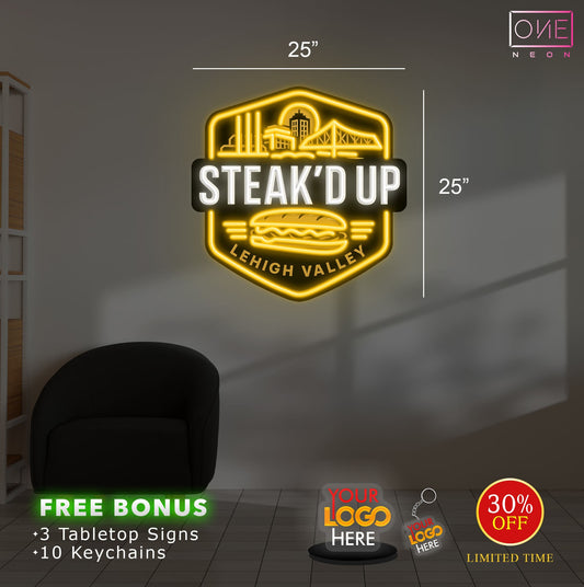 Steak'd Up | Led Neon Sign