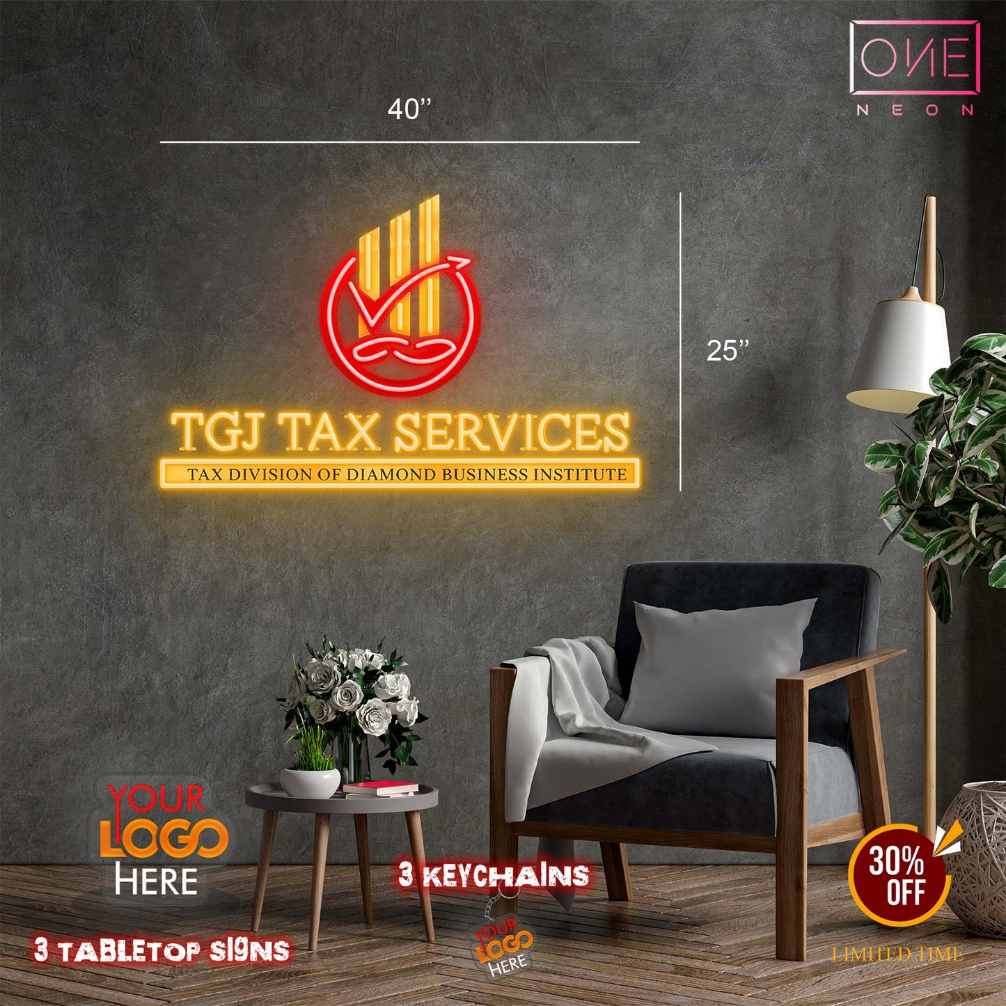 TGJ TAX SERVICES | Led Neon Sign