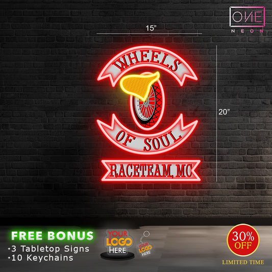 WHEELS OF SOUL | LED Neon Sign