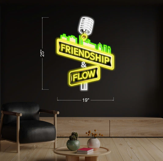 Frienship & Flow| LED Neon Sign