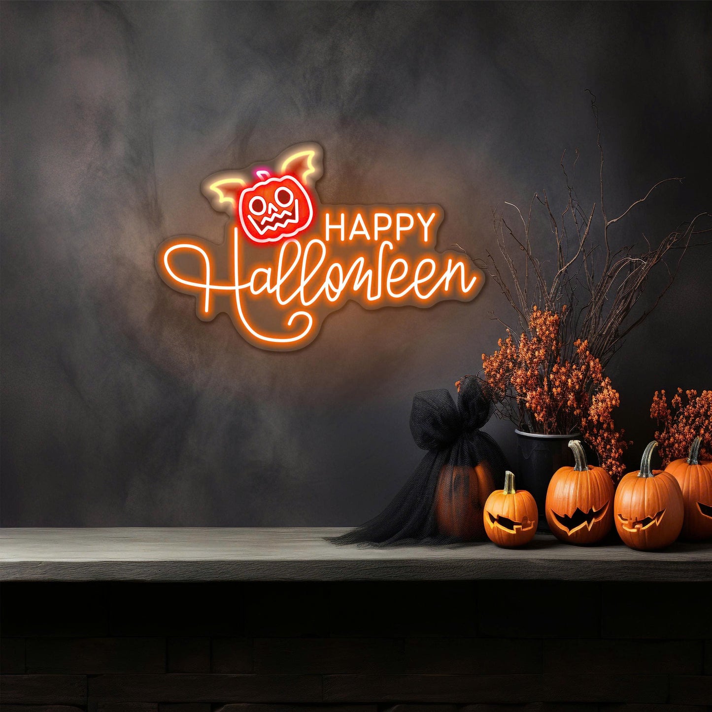 Happy Halloween LED Neon Sign