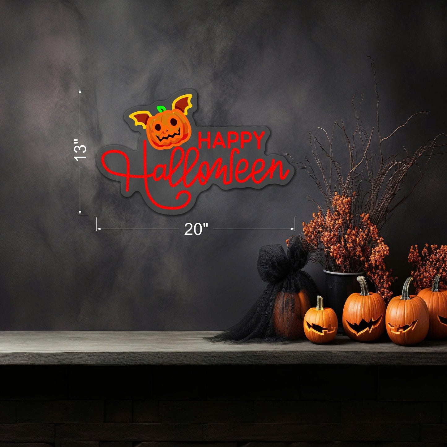 Happy Halloween LED Neon Sign