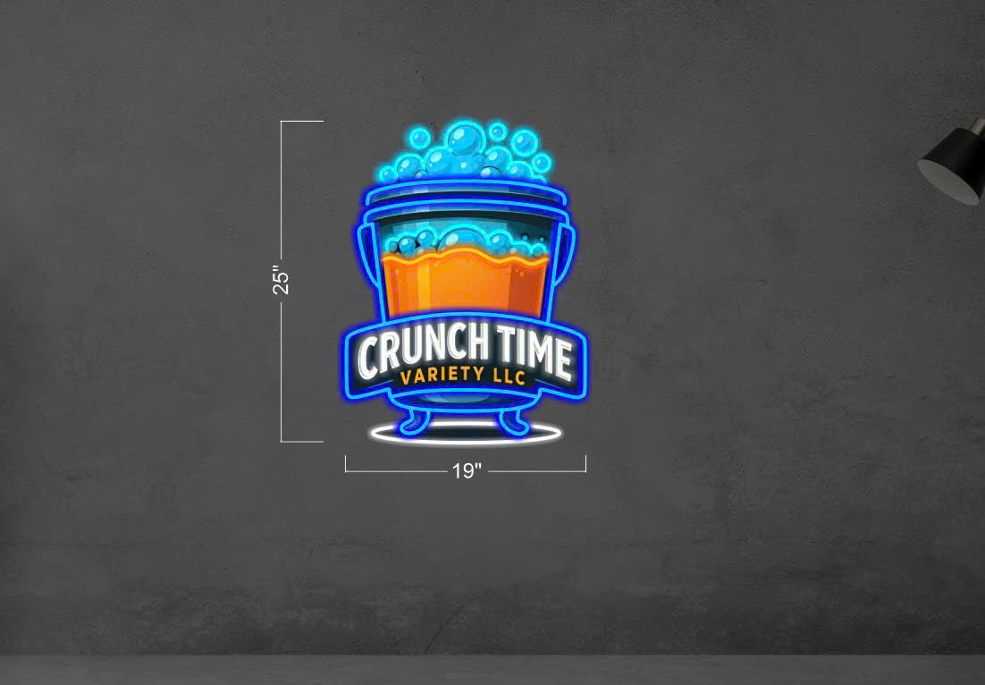 CRUNCH TIME LED Neon Sign