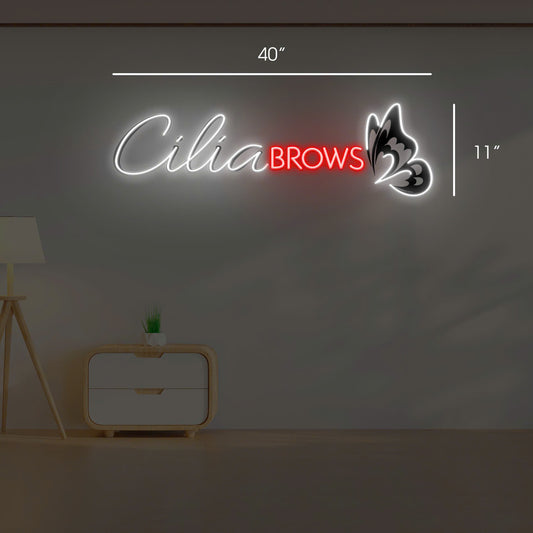 Cilia Brows | LED Neon Sign