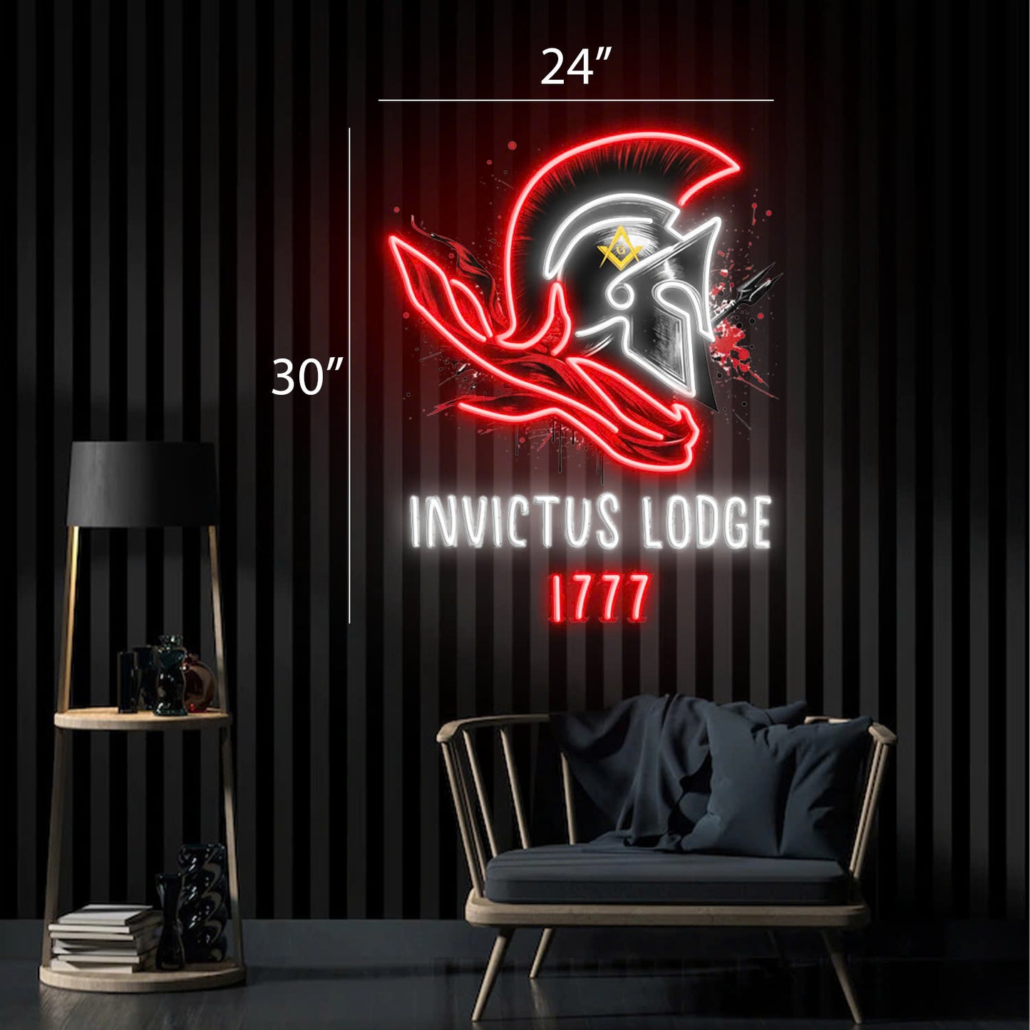 INVICTUS LODGE 1777 | LED Neon Sign