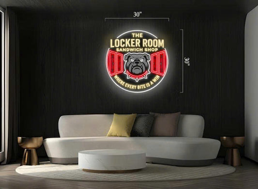 THE LOCKER ROOM SANDWICH SHOP | Led Neon Sign