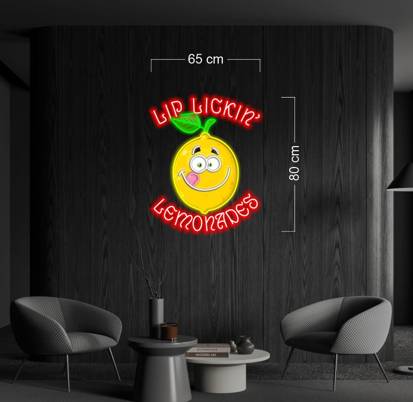 LIP LICKIN' LEMONADES  | Led Neon Sign
