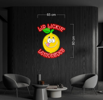 LIP LICKIN' LEMONADES  | Led Neon Sign