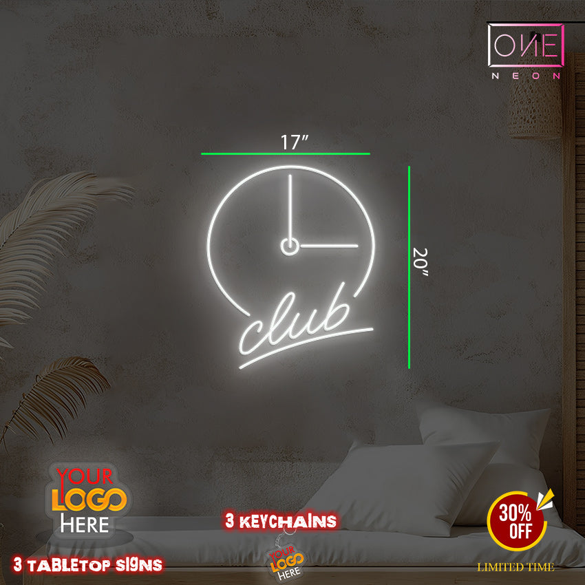 3 O'clock Club | Led Neon Sign (INDOOR)