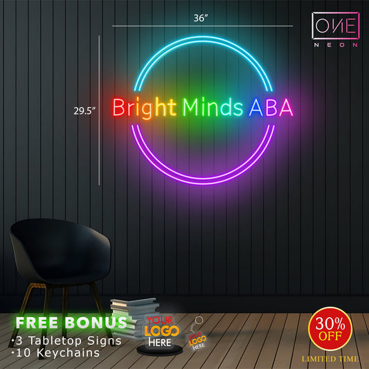 Bright Minds ABA | Led Neon Sign