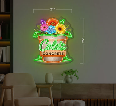 Wildman cycles + Coles concrete | LED Neon Sign (2 signs)