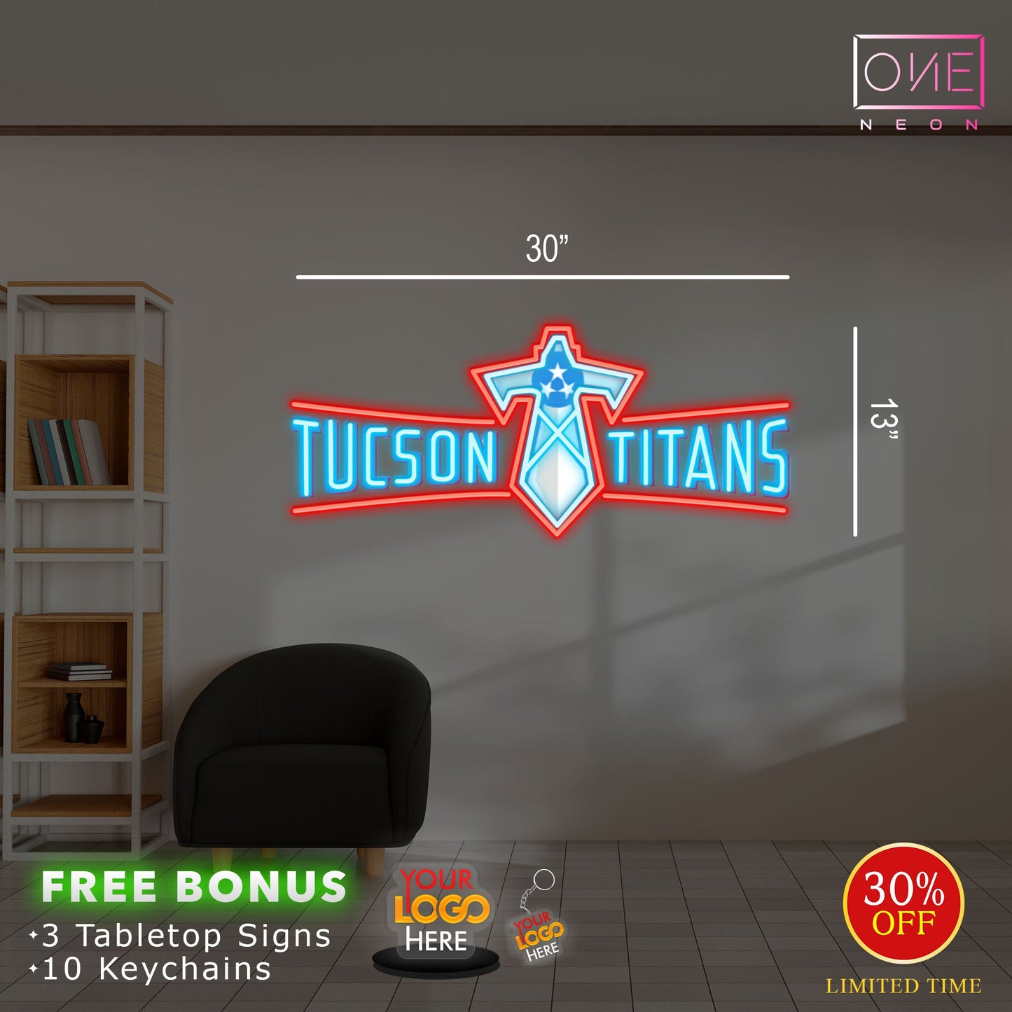 TUCSON TITANS   | LED Neon Sign (2 signs)