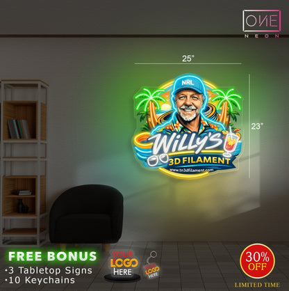 6 Willy's + 1 Tinmorry | Led Neon Sign (7 signs)