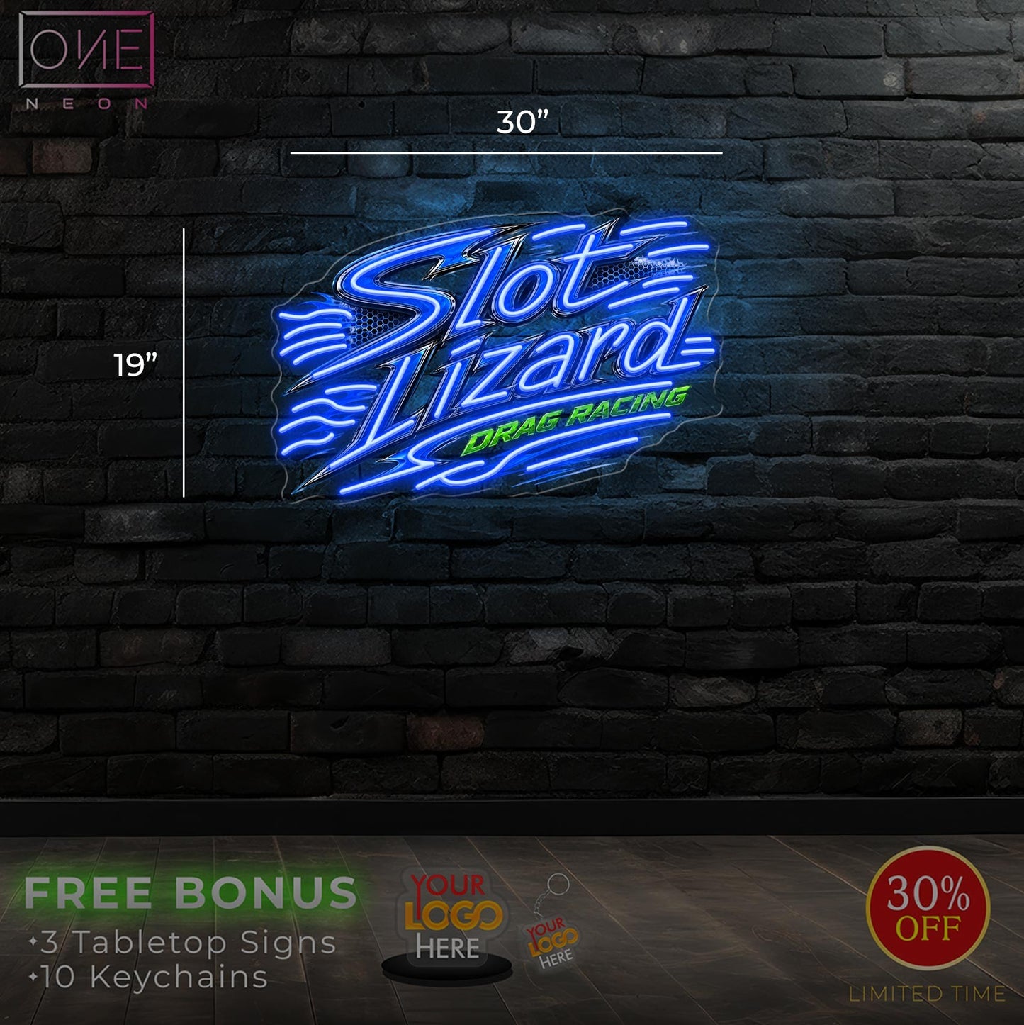 SLOT LIZARD | LED Neon Sign (2 signs)
