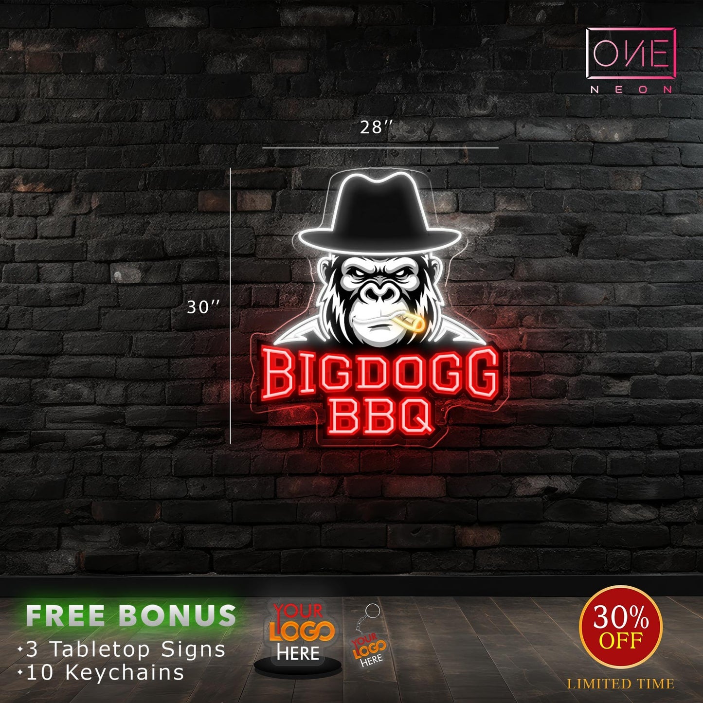 BIGDOGG BBQ | Led Neon Sign