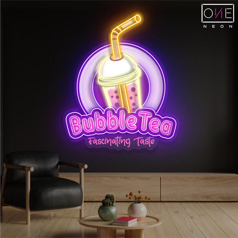 Bubble Tea Artwork Led Neon Sign