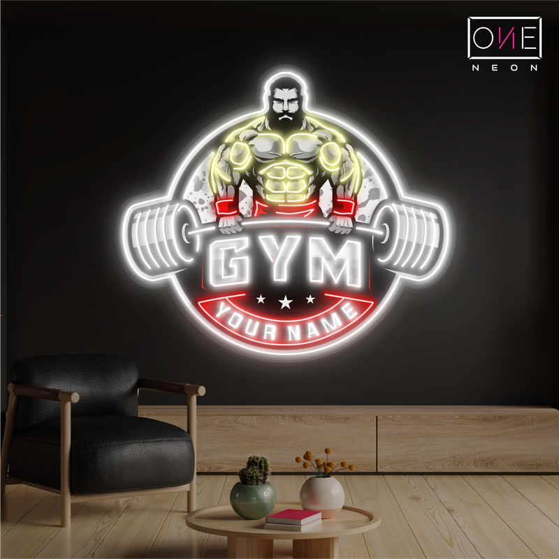 Bodybuilding Gym Artwork Led Neon Sign